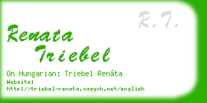 renata triebel business card